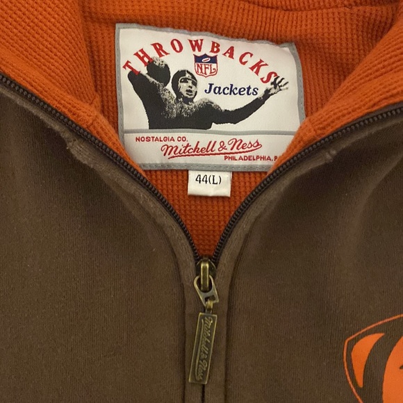 Cleveland Browns Miychell & Ness Full zip up hoodie - Picture 6 of 7